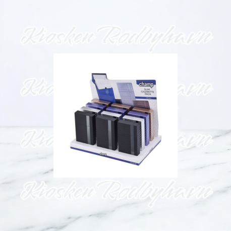 CHAMP Cigaret Etui "Pop up"  Metallic Aorteret 100 mm/Slank