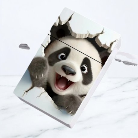 Cigaret Etui Kort m Click  "Panda"