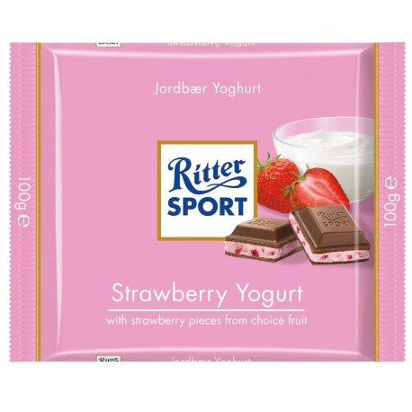 Ritter Sport Jordbær Yoghurt  100gr