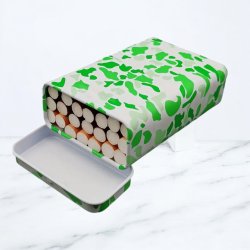 Cigaretetui Camouflagemønster I Metal  Til 20 Cigaretter   NR 3