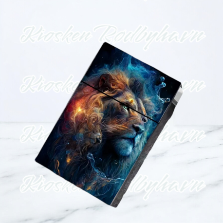 Cigaret Etui Kort m Click  "Løve"