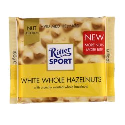 Ritter Sport Hvid Helnød 100 gr