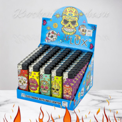 LUX  Elektronisk  Lighter "Skull Glitter"