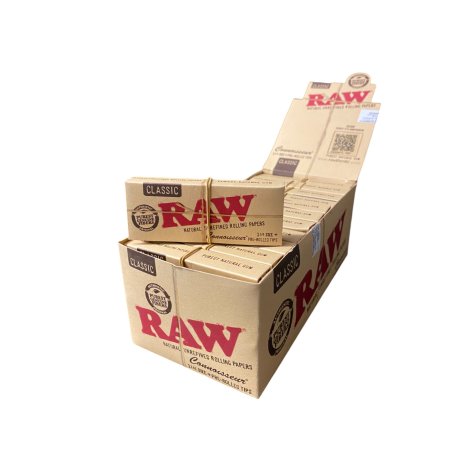 RAW Connoisseur Classic Rå - 1¼ Paper Med Filter
