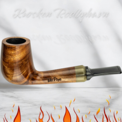 Pibe "Mr.Pipe"  Redwood Brun pol. 9mm, Grå Ring