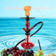 Shisha "Aisha" Gennemsigtig,  Rød  Vase 38 cm