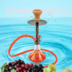 Shisha  "Sana"  Gennemsigtig -  Rød Vase  44 cm