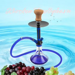 Shisha  "Riad"   Gennemsigtig -  Blå Vase  44 cm