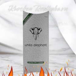 White Elephant Piperenser  Hvid Konisk 17,5 cm, 100 stk