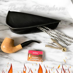 JEAN CLAUDE  Pibestartsæt Sort Læderlook/Natur Pol