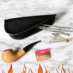 JEAN CLAUDE  Pibestartsæt Sort Læderlook/Natur Pol