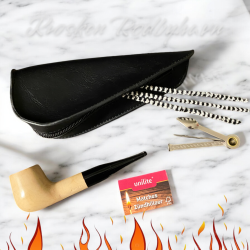 JEAN CLAUDE  Pibestartsæt Sort Læderlook/Natur Pol