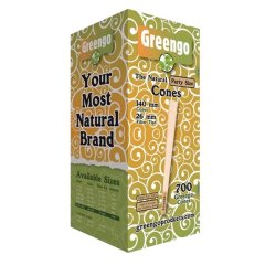 Greengo Cones Party Size Unbleached 140/26mm   "Boks 700"