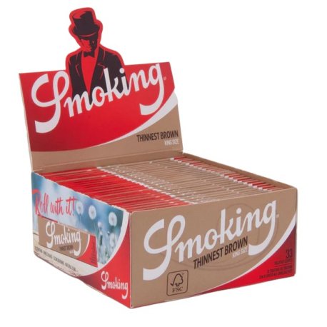 Smoking King Size Slim Thinnest  "Brun"