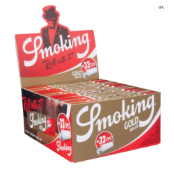 Smoking Gold Paper + Tips King Size Filterspidser