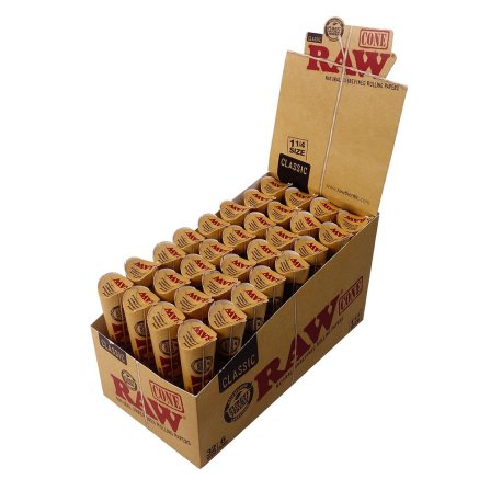 RAW Cones Classic 1 1/4 Mellemstørrelse  6 stk