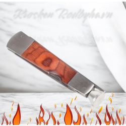 Pibeværktøj Krom Træhåndtag Brun  "3 delt"