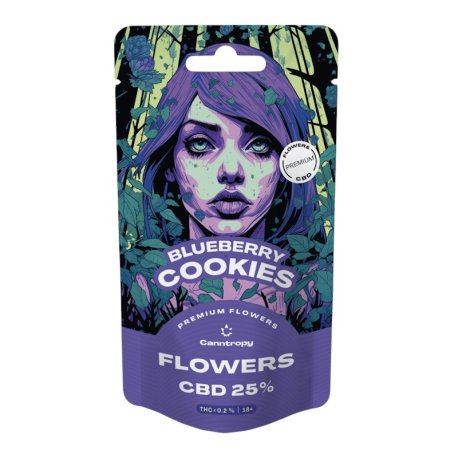 Canntropy Flower Blueberry Cookies 25% CBD   "1 gram"