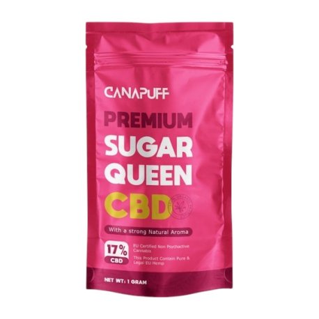 CanaPuff Flower Sugar Queen 17% CBD, 2% CBC   "1 gram"