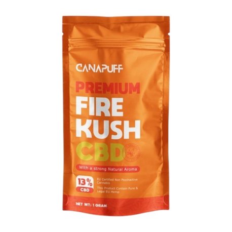 CanaPuff Flower Fire Kush 13% CBD, 2% CBC   "1 gram"