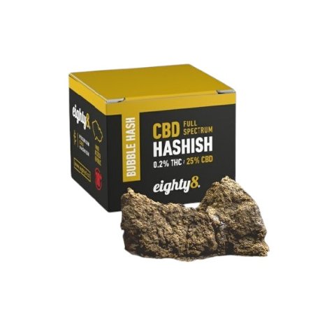 Eighty8 Hash Bubble 25% CBD    "1 gram"