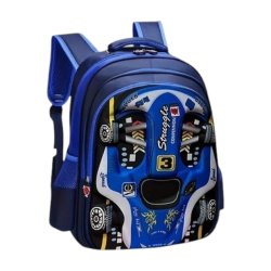 Skoletaske Racer Blå