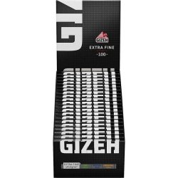 GIZEH Papers Fine Dobbelt - Sort med Magnet Luk