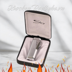 SKY Cigaretlighter 3 Flammer Krom Med Bor 6 mm