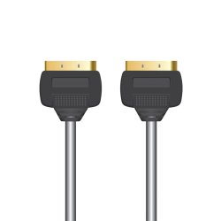 Sinox Scart Kabel. 1m. Sort