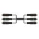 Connectech Component Video Kabel. 5m. Sort