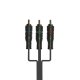 Connectech Component Video Kabel. 5m. Sort