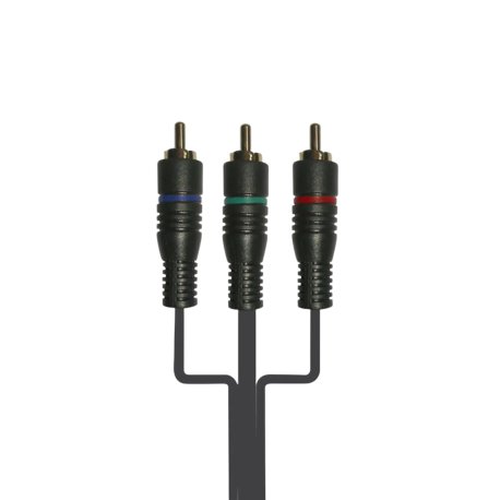 Connectech Component Video Kabel. 5m. Sort