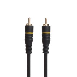 Sinox Composite Video Kabel. 5m. Sort