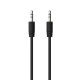 Sinox mini Jack Kabel. 1,2m. Sort