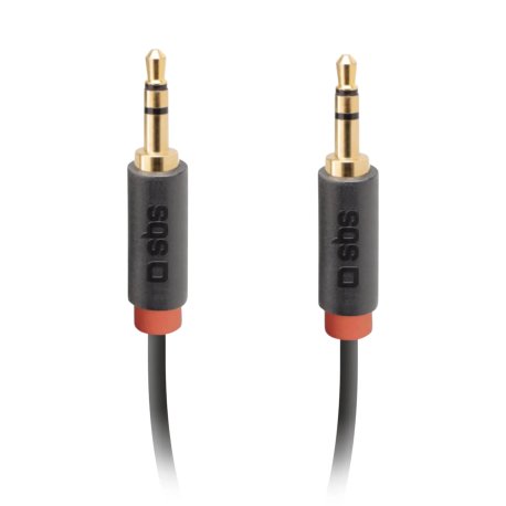 SBS mini Jack Kabel. 1,5m. Sort