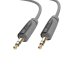 Sinox 3,5mm mini Jack Kabel. 0,5m. Grå/sort