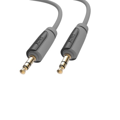 Sinox 3,5mm mini Jack Kabel. 0,5m. Grå/sort