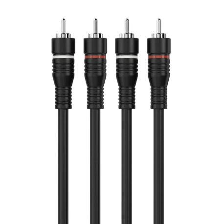 Sinox Phono Kabel. 1,2m. Sort
