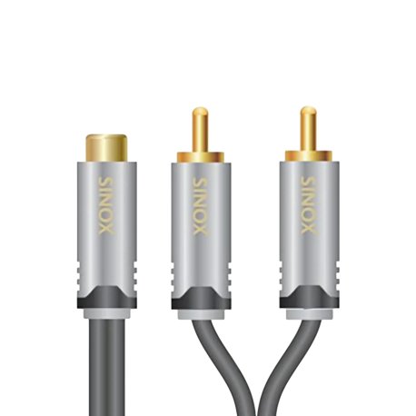 Sinox SHD Phono Adapter. 0,2m. Sort
