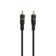 Connectech Subwoofer-Kabel. 10m. Sort