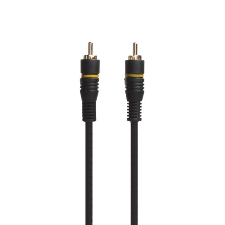 Connectech Subwoofer-Kabel. 10m. Sort