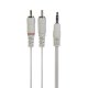 Sinox One mini Jack Til Phono Kabel. 3m. Hvid