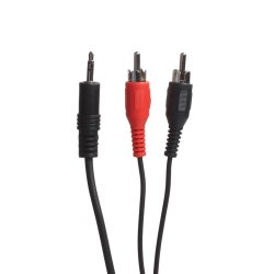 Sinox One mini Jack Til Phono Kabel. 3m. Sort