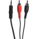 Connectech mini Jack Til Phono-Kabel. 5m. Sort