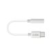 SBS USB C til mini Jack Adapter. Hvid