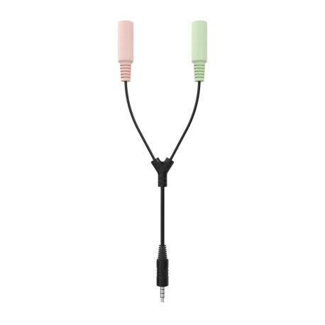 Sinox Headset Adapter. 0,2m. Sort