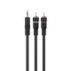 Sinox mini Jack til Phono Kabel. 1,2m. Sort