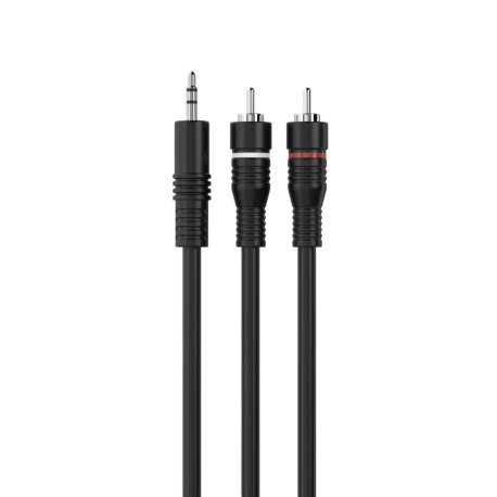 Sinox mini Jack til Phono Kabel. 1,2m. Sort