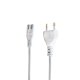 Sinox One 8-tals Kabel. 1.8m. Hvid