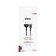Sinox One 8-tals Kabel. 1.8m. Sort